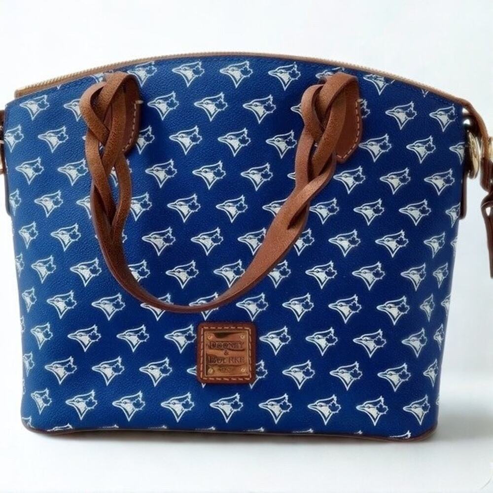 Toronto Blue Jays Dooney & Bourke Celeste Small Satchel Purse NWOT - Picture 2 of 11